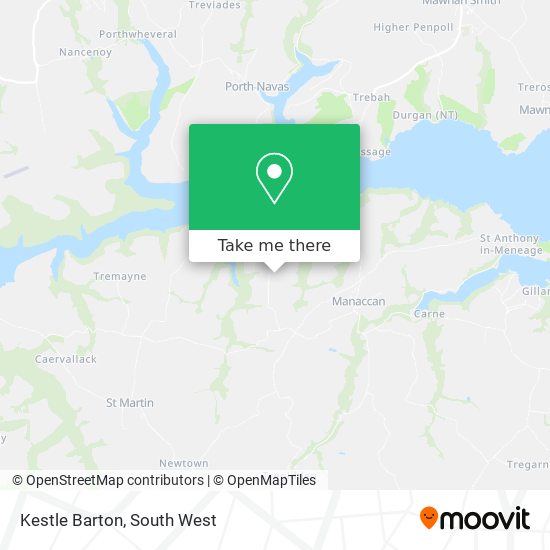 Kestle Barton map
