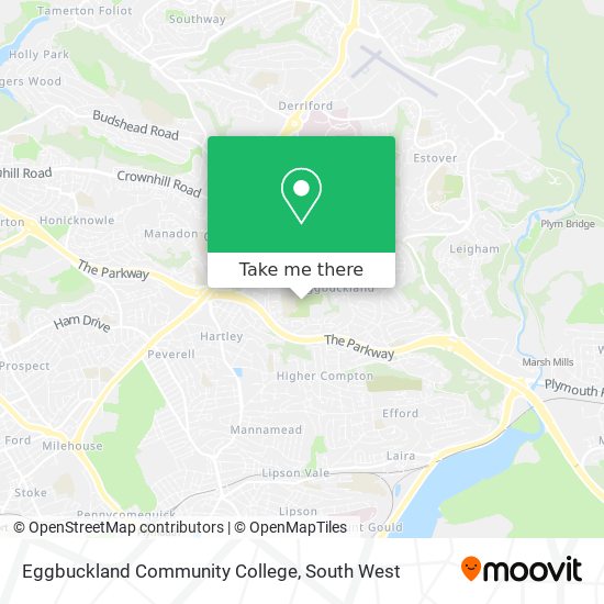 Eggbuckland Community College map