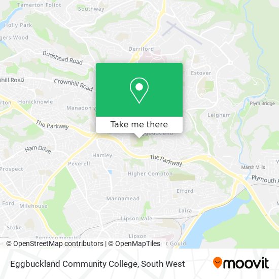 Eggbuckland Community College map