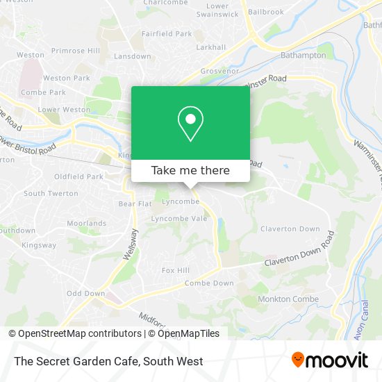 The Secret Garden Cafe map