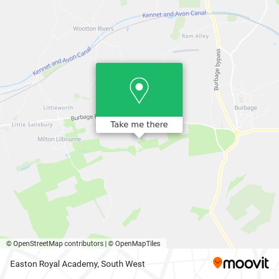 Easton Royal Academy map