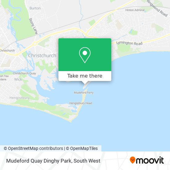Mudeford Quay Dinghy Park map