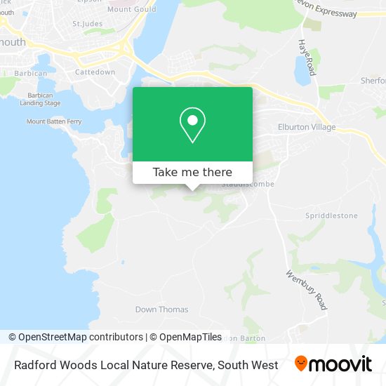 Radford Woods Local Nature Reserve map
