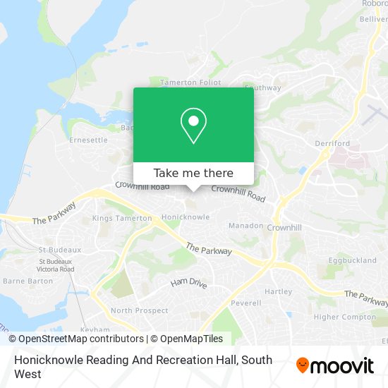 Honicknowle Reading And Recreation Hall map