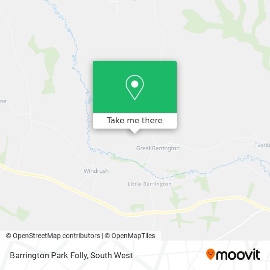 Barrington Park Folly map