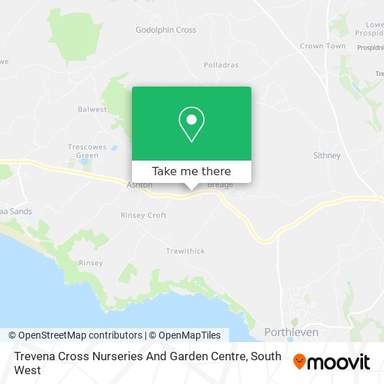 Trevena Cross Nurseries And Garden Centre map