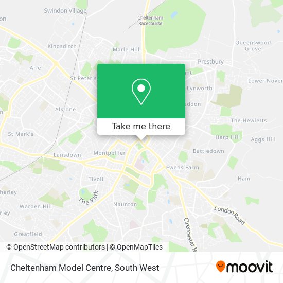 Cheltenham Model Centre map