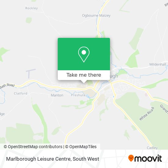 Marlborough Leisure Centre map