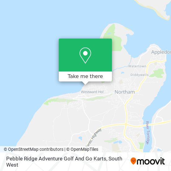 Pebble Ridge Adventure Golf And Go Karts map