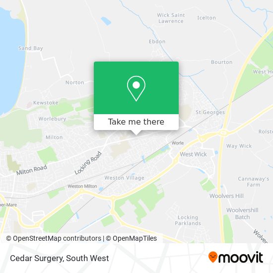 Cedar Surgery map