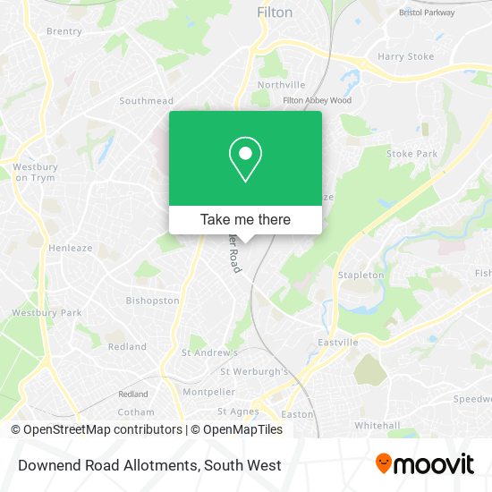 Downend Road Allotments map
