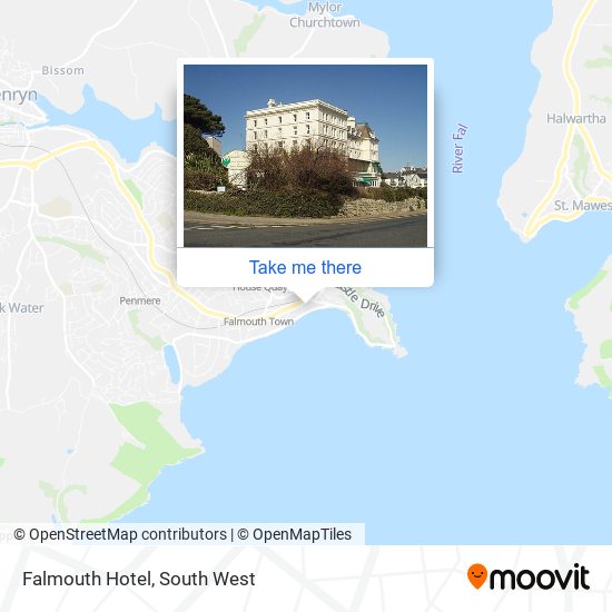 Falmouth Hotel map
