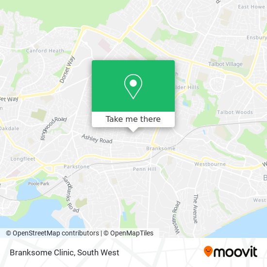 Branksome Clinic map
