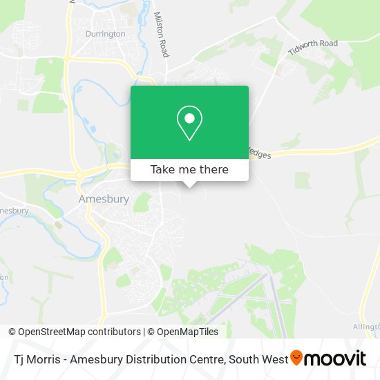 Tj Morris - Amesbury Distribution Centre map