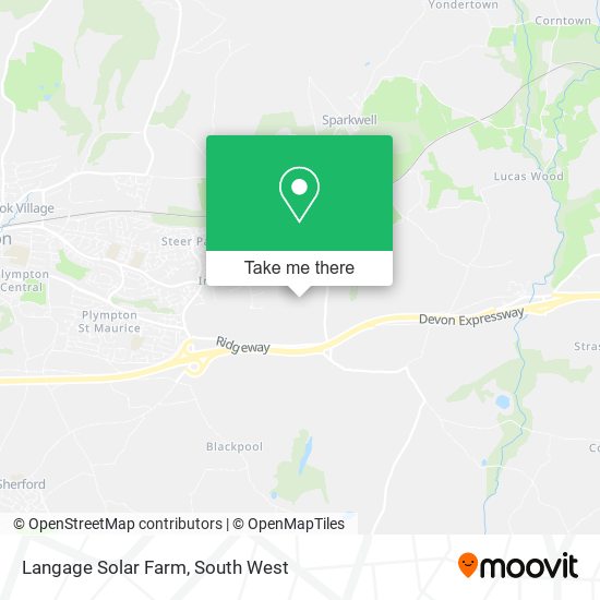 Langage Solar Farm map