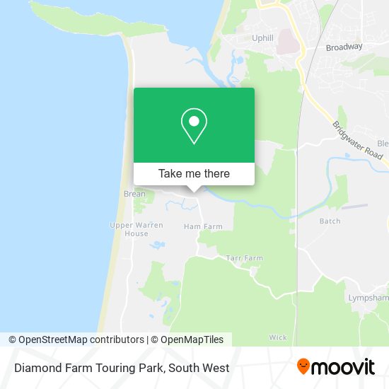 Diamond Farm Touring Park map