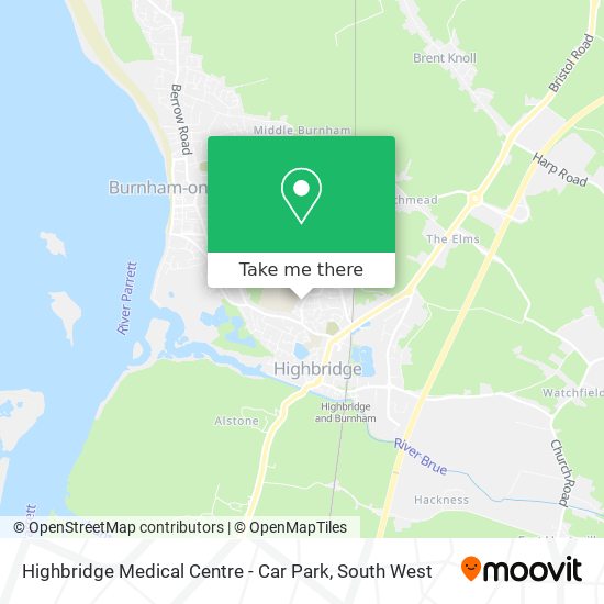Highbridge Medical Centre - Car Park map