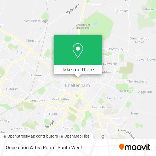 Once upon A Tea Room map
