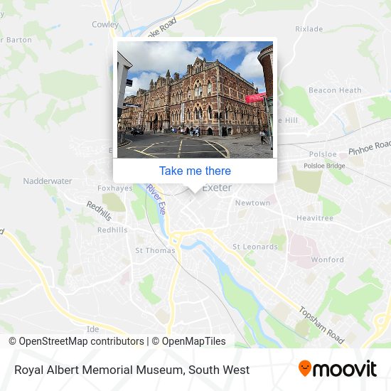 Royal Albert Memorial Museum map