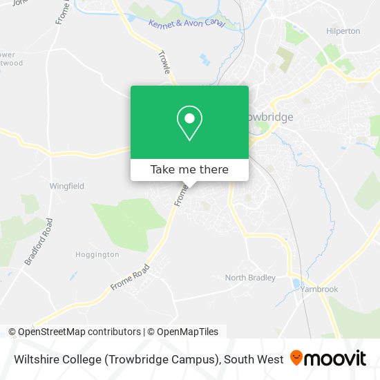 Wiltshire College (Trowbridge Campus) map