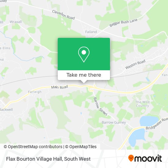 Flax Bourton Village Hall map