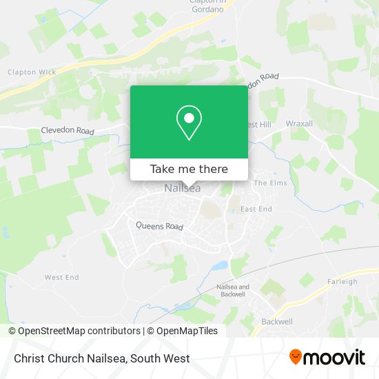 Christ Church Nailsea map