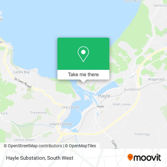 Hayle Substation map