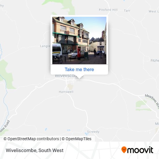 Wiveliscombe map
