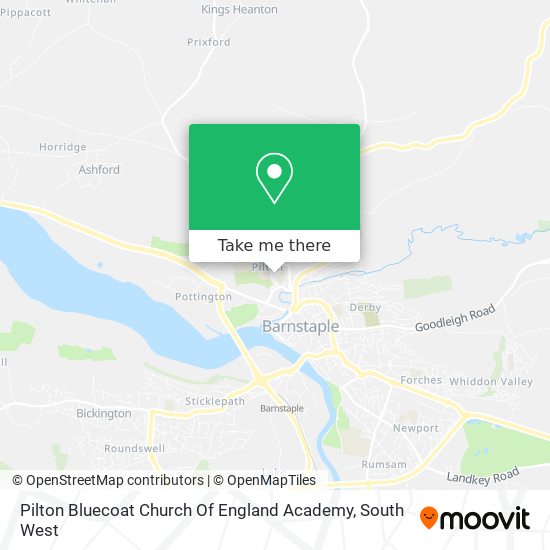 Pilton Bluecoat Church Of England Academy map