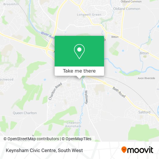 Keynsham Civic Centre map