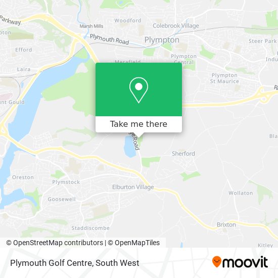Plymouth Golf Centre map