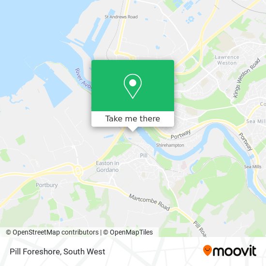 Pill Foreshore map