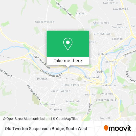 Old Twerton Suspension Bridge map