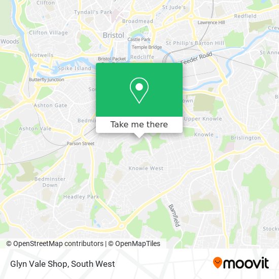 Glyn Vale Shop map