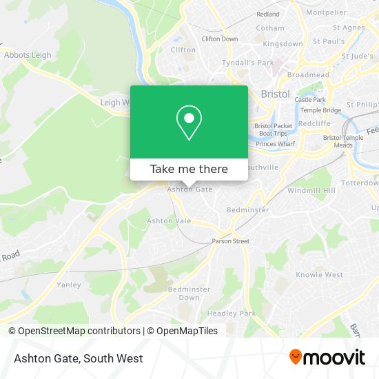 Ashton Gate map
