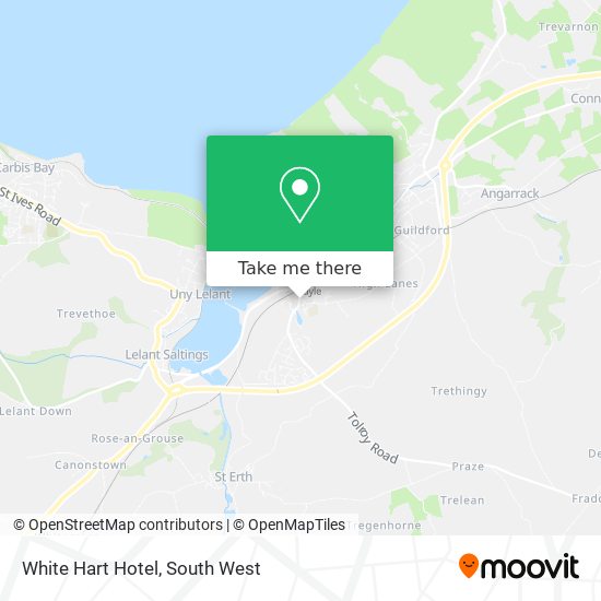 White Hart Hotel map
