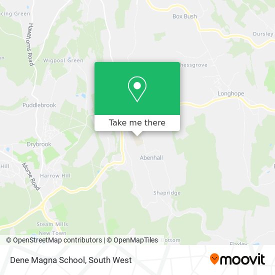 Dene Magna School map