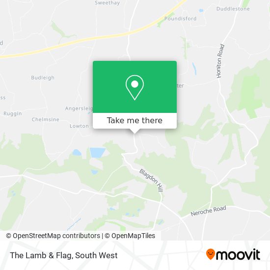 The Lamb & Flag map