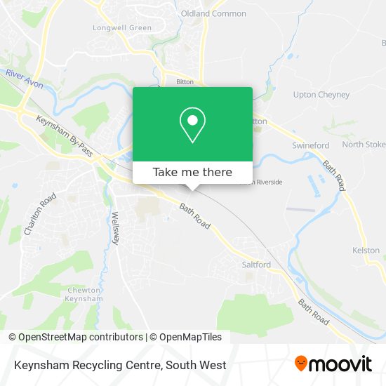Keynsham Recycling Centre map