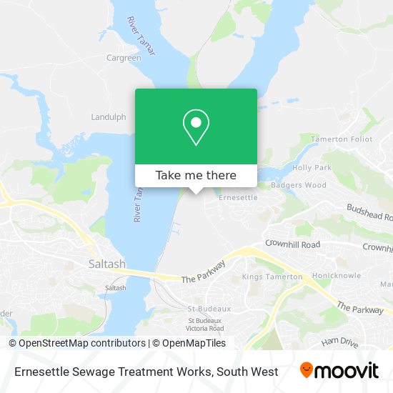 Ernesettle Sewage Treatment Works map