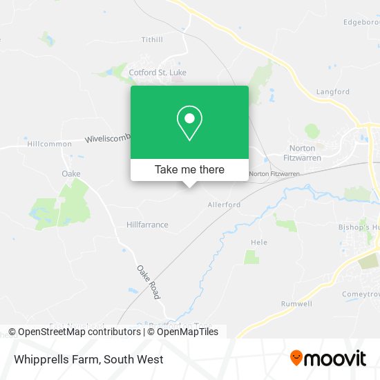 Whipprells Farm map