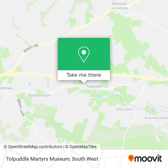 Tolpuddle Martyrs Museum map