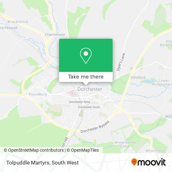 Tolpuddle Martyrs map