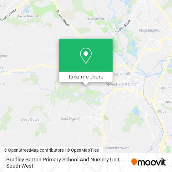 Bradley Barton Primary School And Nursery Unit map