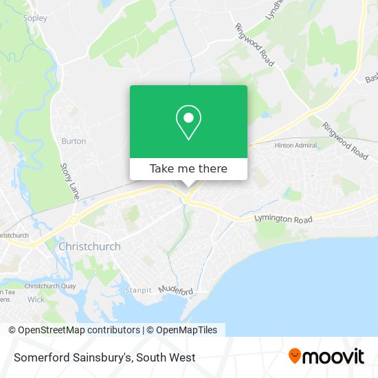 Somerford Sainsbury's map