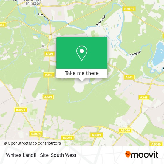 Whites Landfill Site map