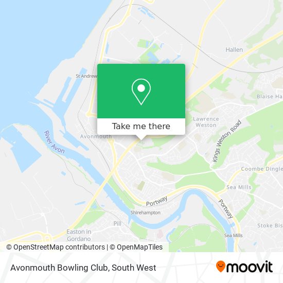 Avonmouth Bowling Club map