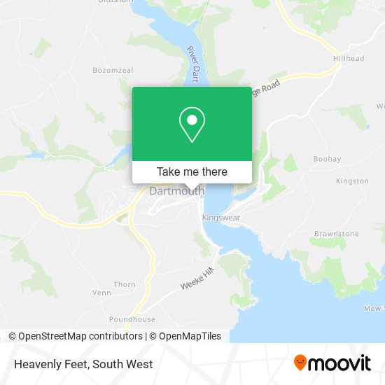 Heavenly Feet map