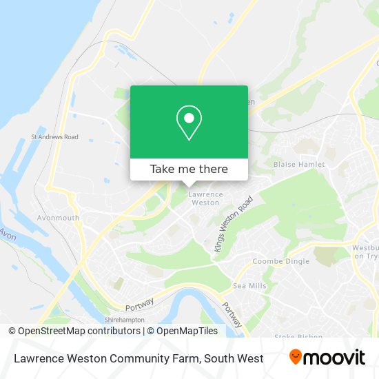 Lawrence Weston Community Farm map