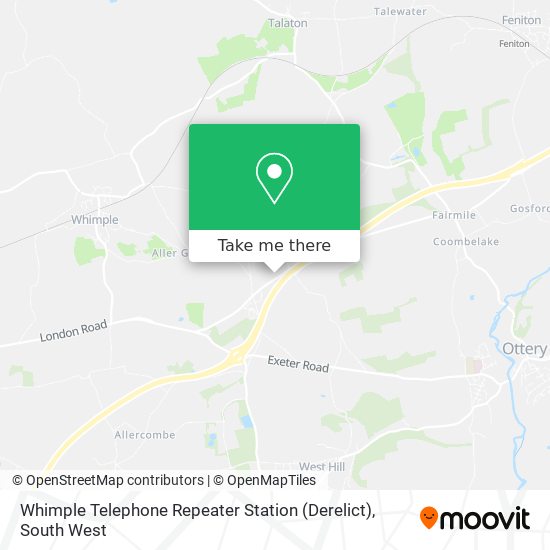 Whimple Telephone Repeater Station (Derelict) map